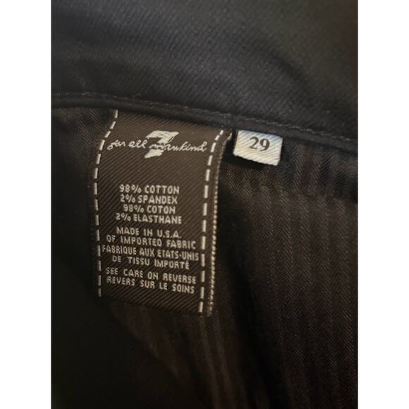 7 For All Mankind Women's Black Straight Leg Jeans Size 29 - Picture 7 of 8